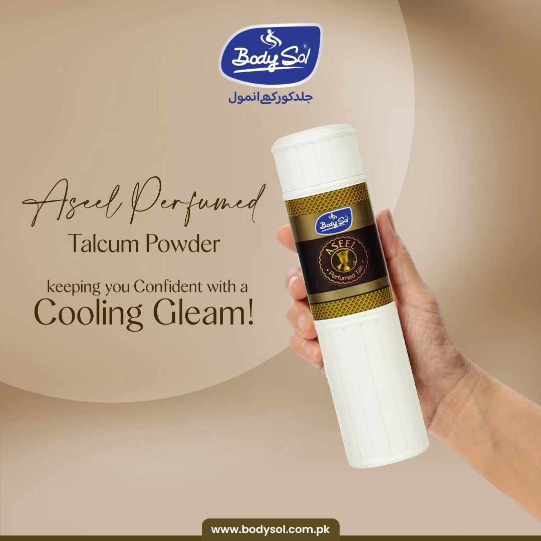 Body Sol Aseel Perfumed Talcum Powder (Plastic)