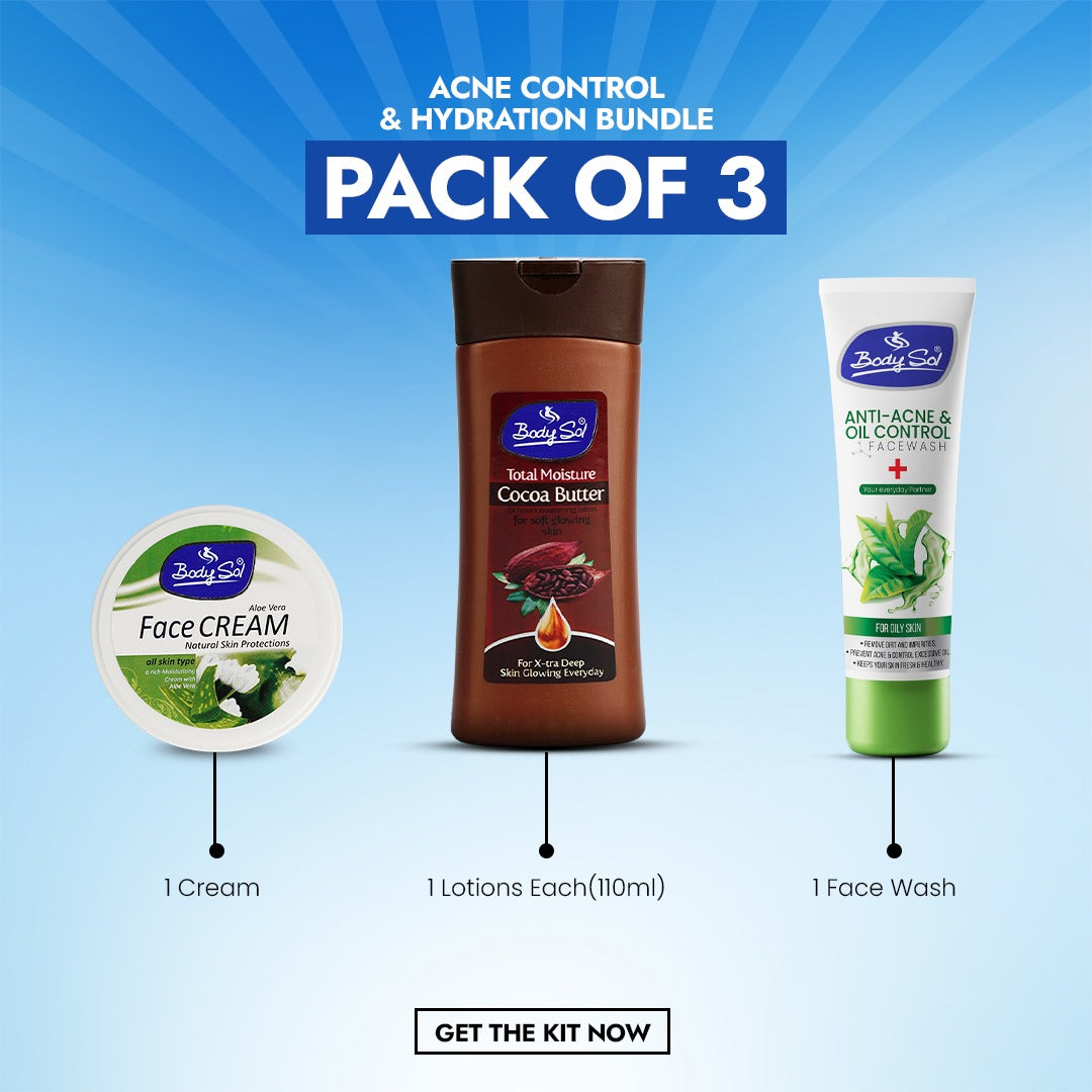 ACNE CONTROL & HYDRATION BUNDLE (PACK OF 3)